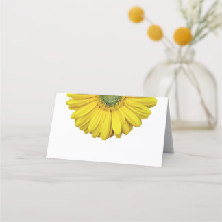Tarjeta De Asiento Yellow Gerber Gerbera Daisy Boda