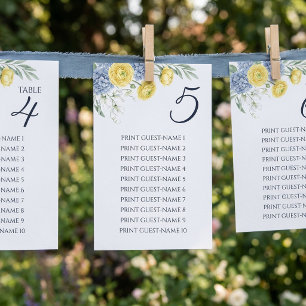 Tarjeta de Asientos de Hortensias para Jardín de C