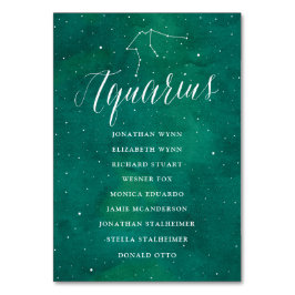 Tarjeta de Asientos de la Galaxia Green Stars Acua