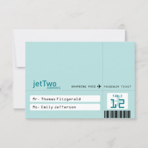 Tarjeta de Asientos Reservados de Boleto de Aerolí