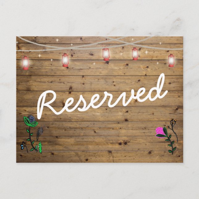 Tarjeta de asientos reservados para luces de linte (Anverso)