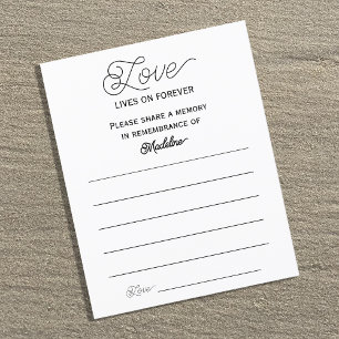 Tarjeta de Asistencia a Funeral de Amor Comparte u