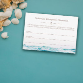 Tarjeta de asistencia conmemorativa de Ocean Waves