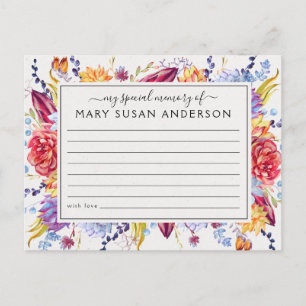 Tarjeta de asistencia funeraria de memoria compart