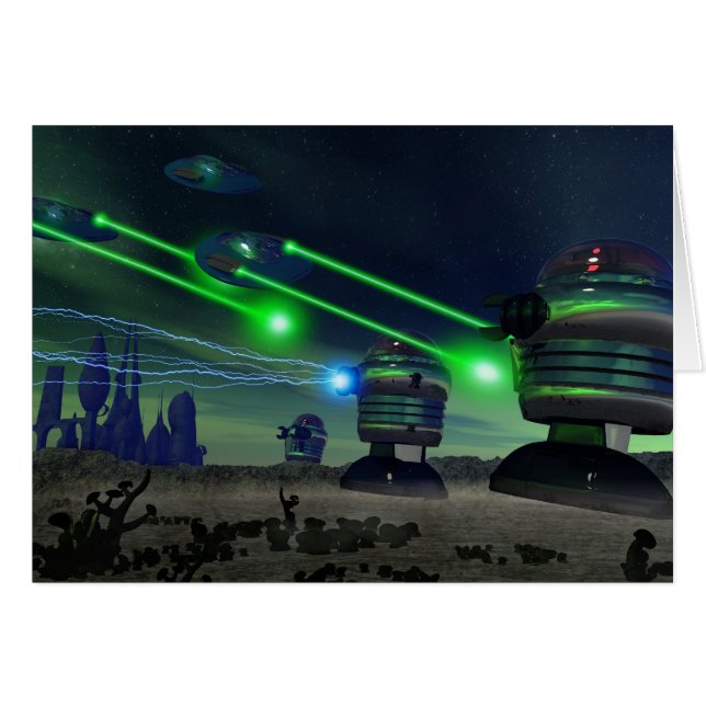 Tarjeta de ataque de robots (Anverso (Horizontal))