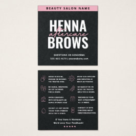 Tarjeta de atención de Henna Brows Premium Black P