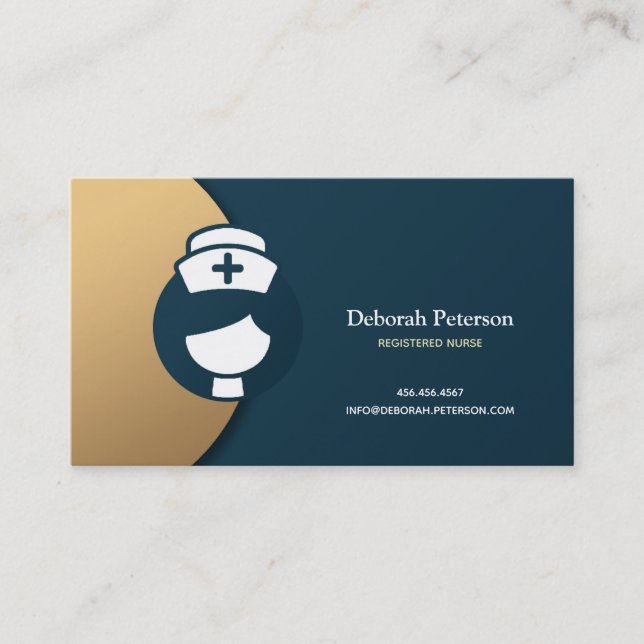 Tarjeta de atención médica de enfermería registrad (Anverso)