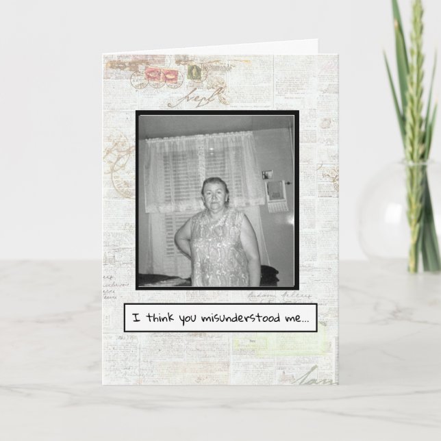 Tarjeta de atención y preocupación (Anverso)