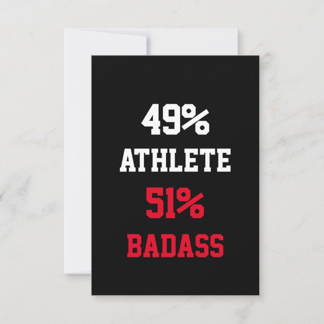 Tarjeta de Atleta Impresionante (Anverso)