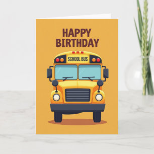 Tarjeta de autobús amarillo dulce