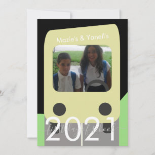 Tarjeta de autobús para hermano o hermana del prim