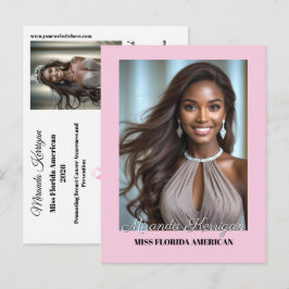 Tarjeta de autógrafo de elementos esenciales de co