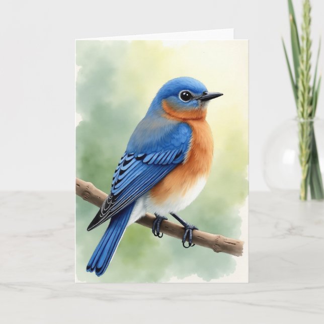 Tarjeta de Ave Encantadora para Mi Esposa (Anverso)