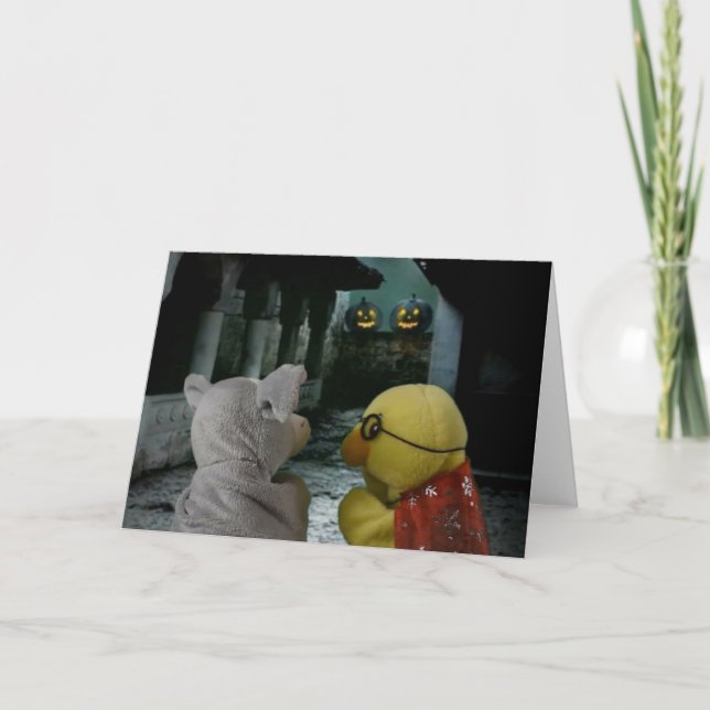 Tarjeta de aventura de Halloween (Anverso)