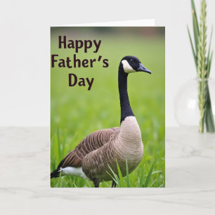 Tarjeta de Aves Acuáticas del Día de los Padres Ve