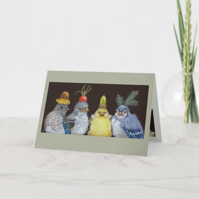 Tarjeta de aves bebé (Anverso)