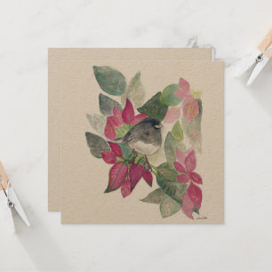 Tarjeta de aves de Junco Ojo Oscuro