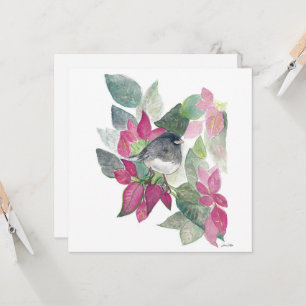 Tarjeta de aves de Junco Ojo Oscuro