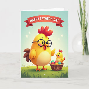 Tarjeta de Aves del Día del Padre Dulce