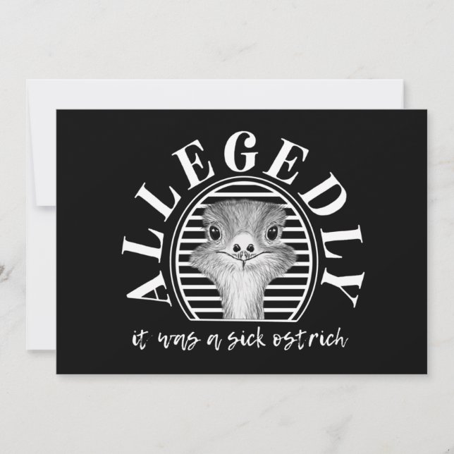 tarjeta de avestruz de letterkenny (Anverso)