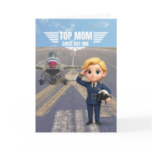 Tarjeta de Aviación para la Mejor Mamá – Tarjeta D