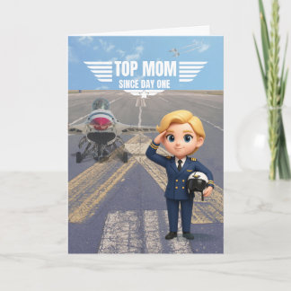 Tarjeta de Aviación para la Mejor Mamá – Tarjeta D
