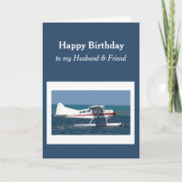Tarjeta de avión de pequeño Bush para marido de cu
