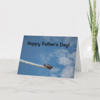 Tarjeta de avión para el día del padre
