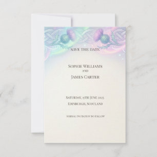 Tarjeta de aviso de aurora celtic thistle