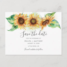 Tarjeta de aviso de boda elegante con acuarela de 