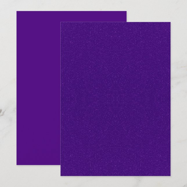 Tarjeta de aviso de fecha de Morado Real Brillante (Anverso / Reverso)