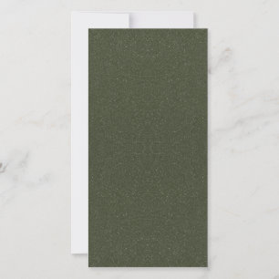 Tarjeta de aviso de fecha de musgo verde con brill
