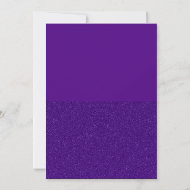 Tarjeta de aviso de fecha de Royal Purple Half‑Gli (Anverso)
