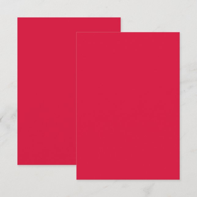 Tarjeta de aviso de fecha de salvación Flat Rojo C (Anverso / Reverso)