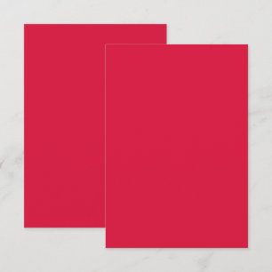 Tarjeta de aviso de fecha de salvación Flat Rojo C