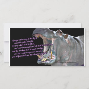 Tarjeta de aviso de Hippo