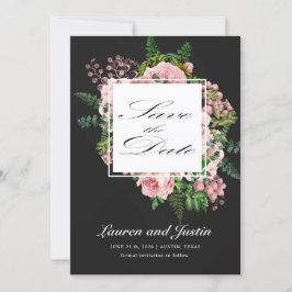 Tarjeta de aviso de salvación romántica de rosas v