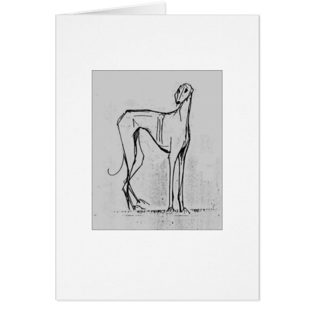 Tarjeta de Azawakh de David Moore (Frente)