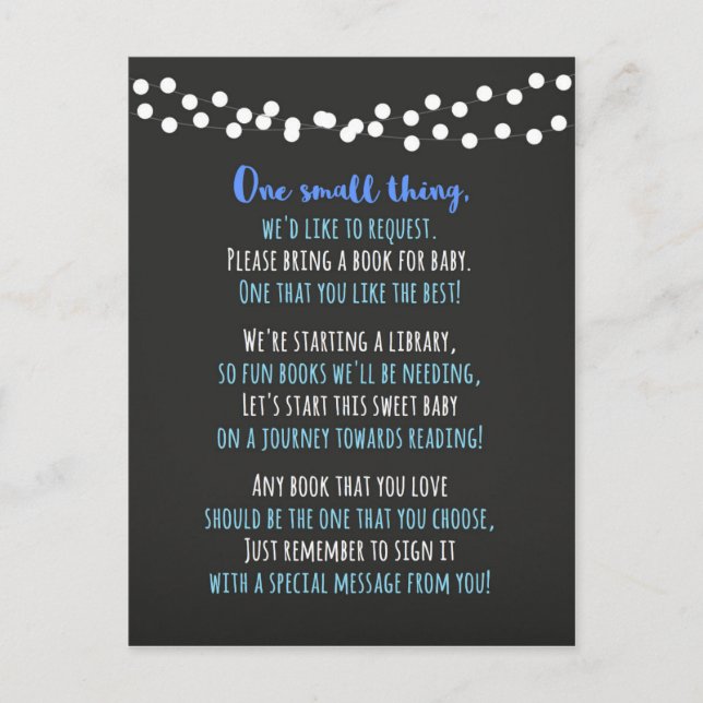 Tarjeta de Baby Shower (Anverso)