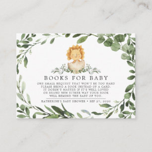 Tarjeta de Baby Shower Baby Dinosaur para Bebés