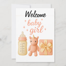 Tarjeta de Baby Shower Bebé