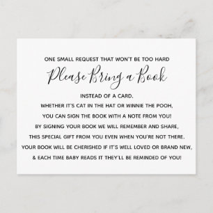 Tarjeta de Baby Shower Black White Rosa Flower