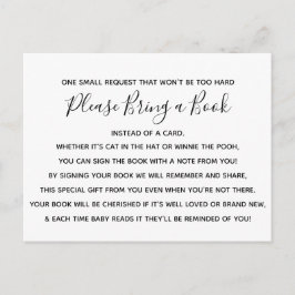 Tarjeta de Baby Shower Black White Rosa Flower