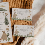 Tarjeta de Baby Shower Boho Woodland Diaper Raffle<br><div class="desc">Coloca esto con la invitación y ayuda a que el recién nacido esté lleno de pañales!</div>