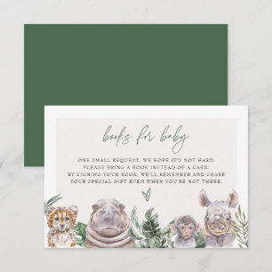 Tarjeta de Baby Shower BRYN Jungle Safari para beb