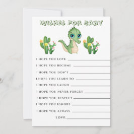 Tarjeta de Baby Shower Cute Alligator Green Wiers