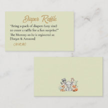 Tarjeta de Baby Shower de animales del bosque rúst