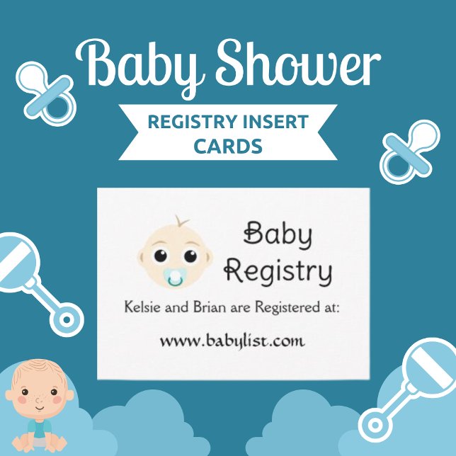 Tarjeta de Baby Shower de Registro de Bebés Cuadro (Subido por el creador)
