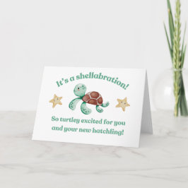 Tarjeta de Baby Shower de Tortuga