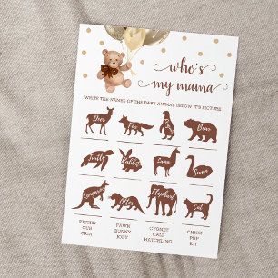 Tarjeta de Baby Shower del Osito de Peluche Quién 